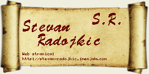 Stevan Radojkić vizit kartica